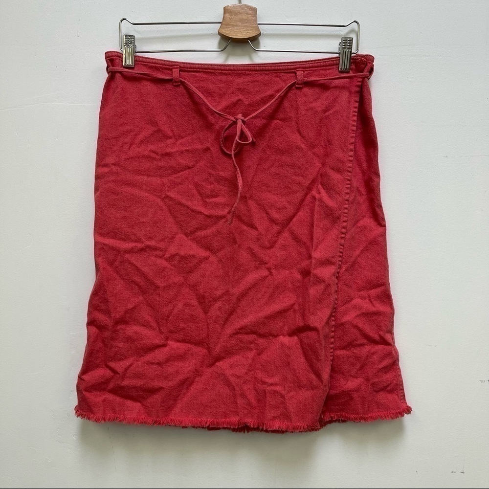 Abercrombie & Fitch Coral Wrap Skirt